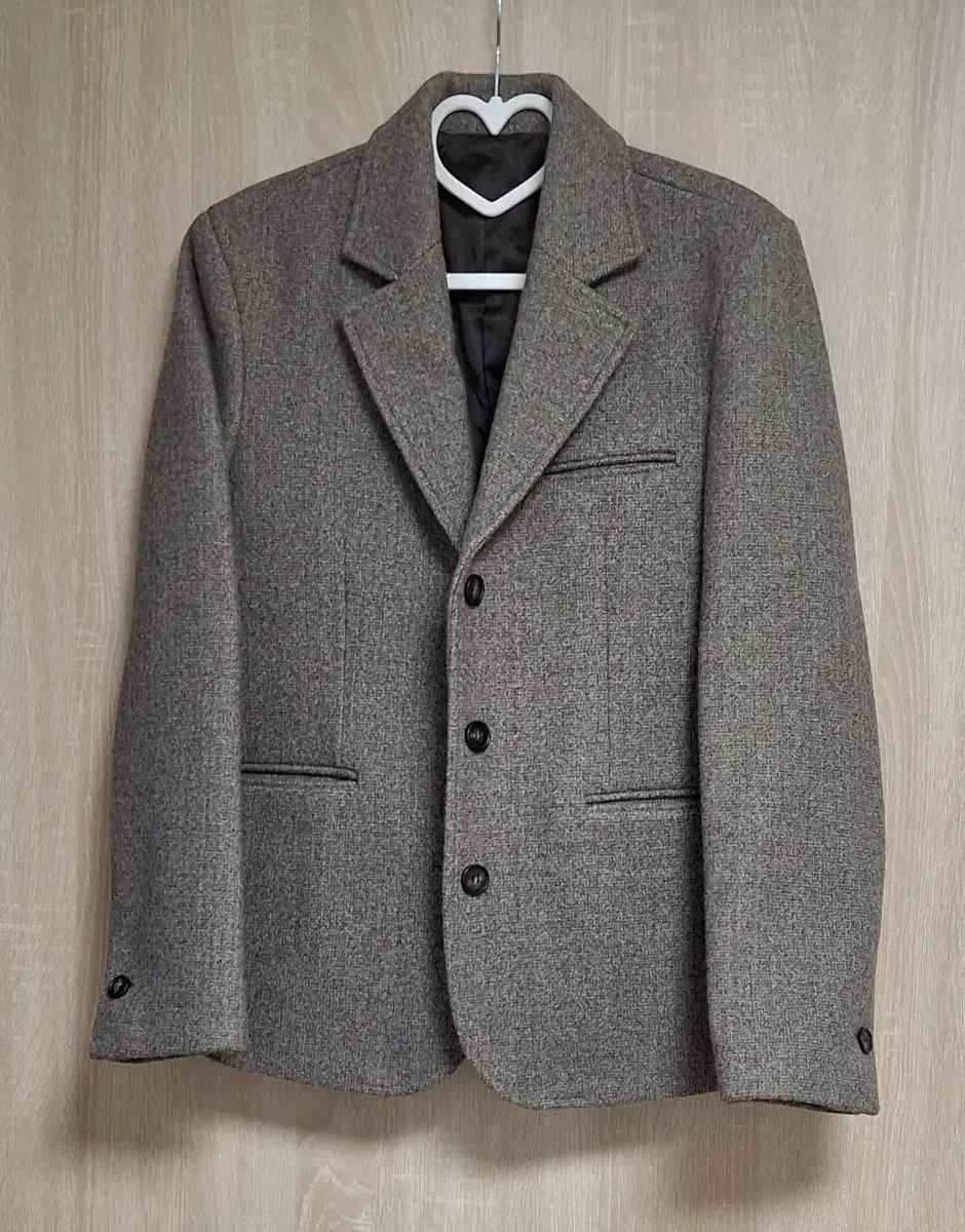 ヘリンボーン レディース スーツ ジャケット ブラウン