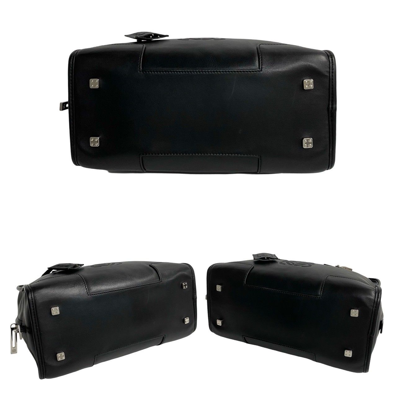 ◆極美品　ロエベ　アマソナ　28 　ブラック　鍵付き 極 美品 鍵付き LOEWE ロエベ アマソナ 28 アナグラム ロゴ 刻印