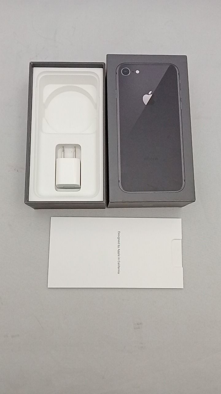 動作確認済！　iPhone8　A1906　64GB　本体　ブラック 　SIMフリー　箱　充電アダプタ　245986438 動作確認済！ iPhone8 A1906 64GB 本体 ブラック SIMフリー 箱 充電