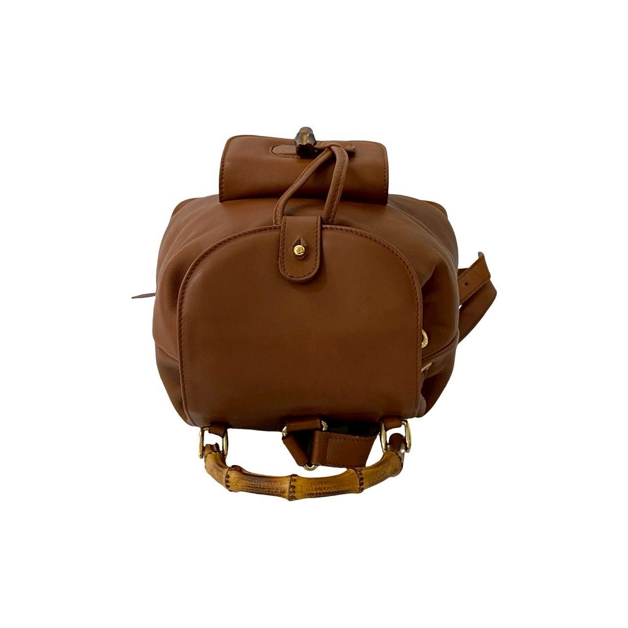 極 美品 GUCCI グッチ オールドグッチ ヴィンテージ バンブー レザー 