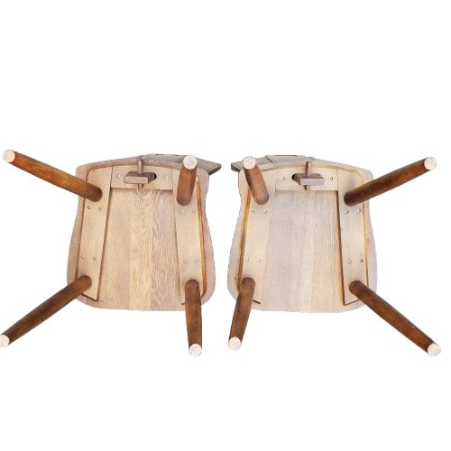 karimoku カリモク RUSTIC ダイニングチェア 木製チェア 2脚 ①