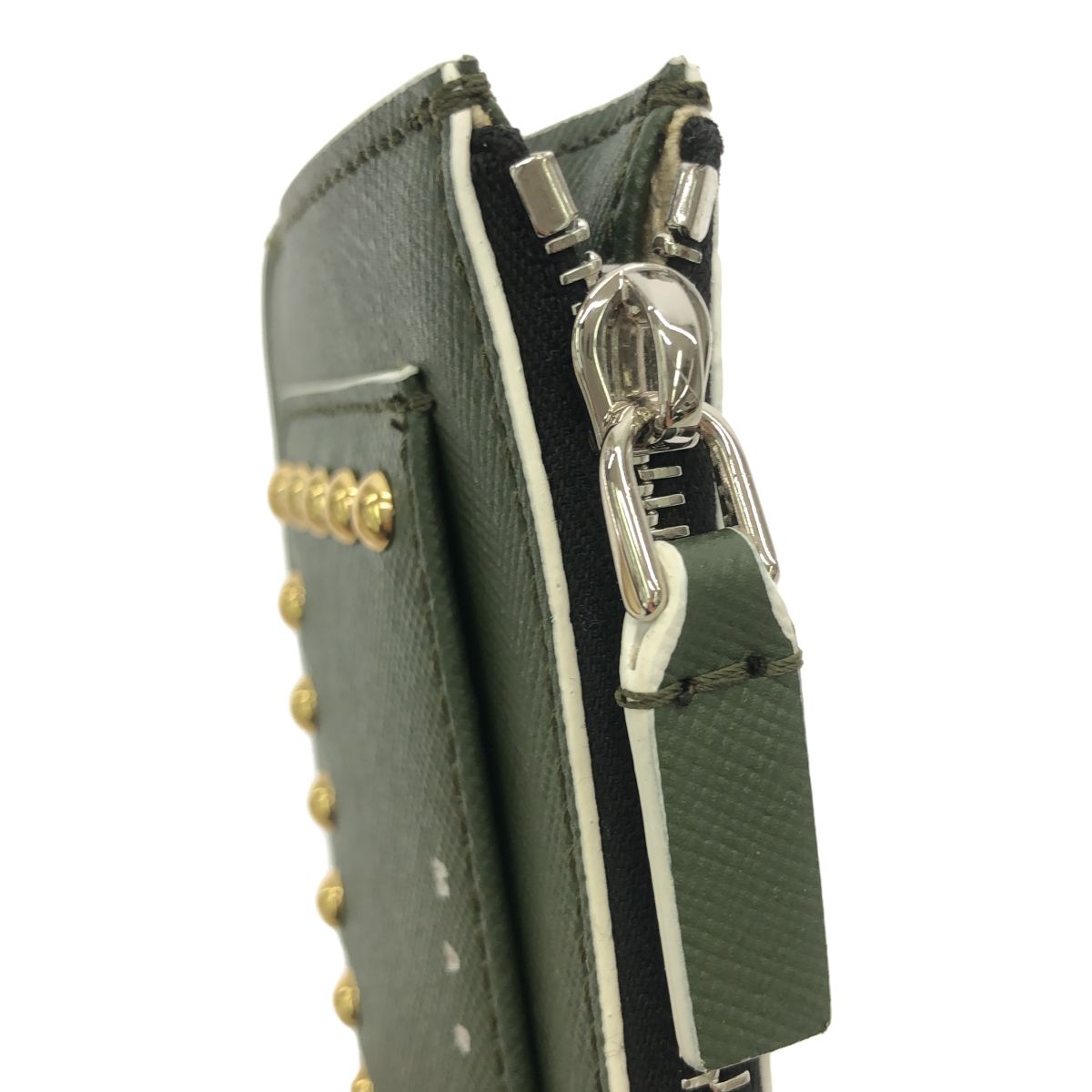 MARNI マルニ フラグメントケース PFMO0025LP カーキ レザー  