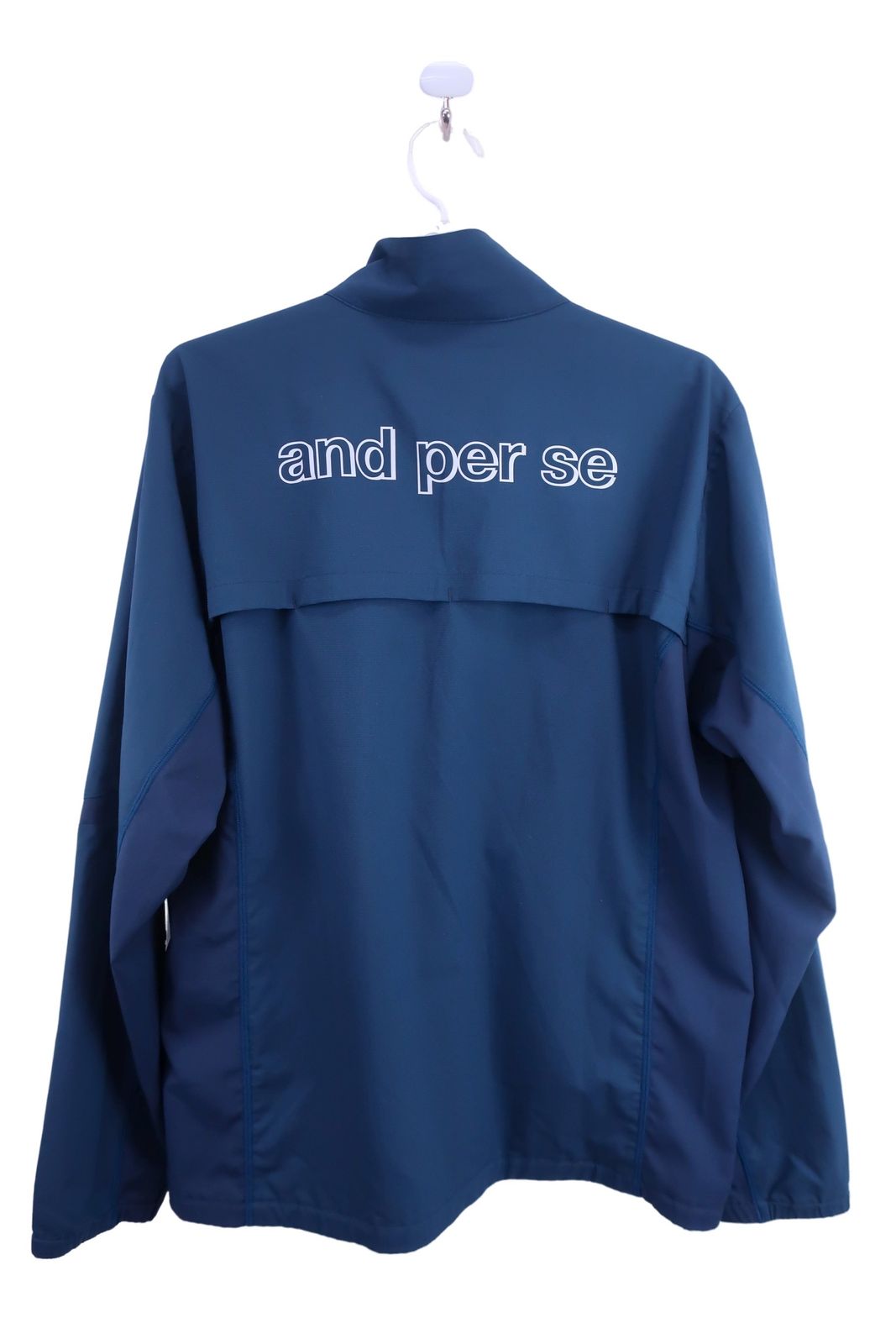 and per se フード付きジャケット ネイビー 美品】and par se