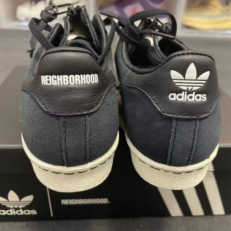 アディダス adidas × ネイバーフッド NEIGHBORHOOD スーパースター 80S GX1400 スニーカー 28cm コアブラック 黒  シューズ 靴 - メルカリ