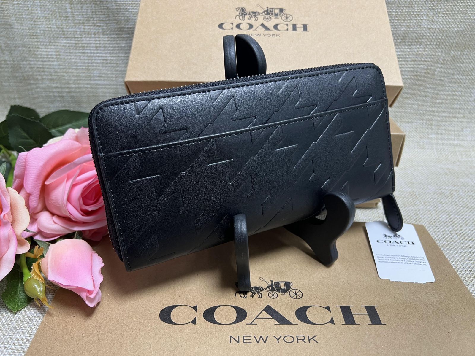 コーチ 財布 COACH 長財布 メンズ財布 ラウンドファスナーアコーデオン