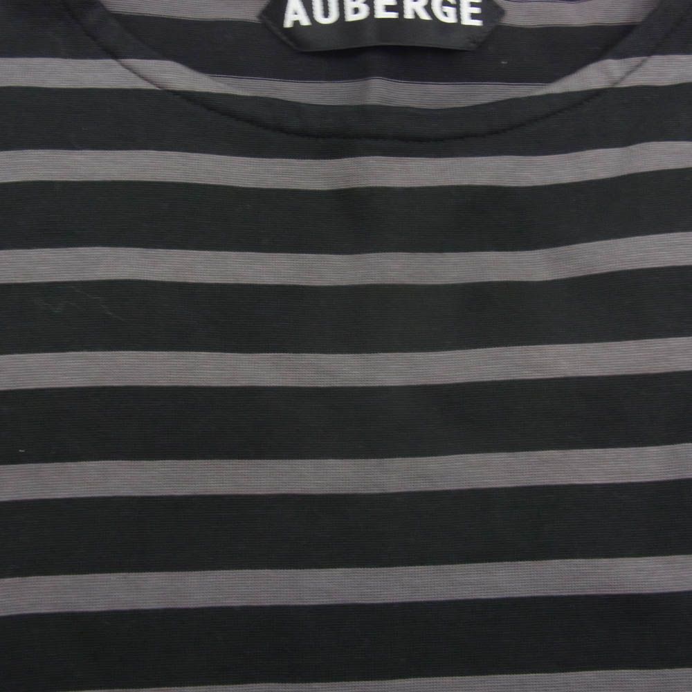 オウベルジュ AUBERGE COCO ボーダー カットソー ブラック系 グレー系