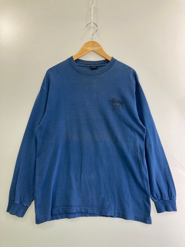 【品】 OLD STUSSY オールドステューシー 80年代 BIGLEAGUE LS TEE 長袖Tシャツ トップス 【146-250522-jt-13-min】