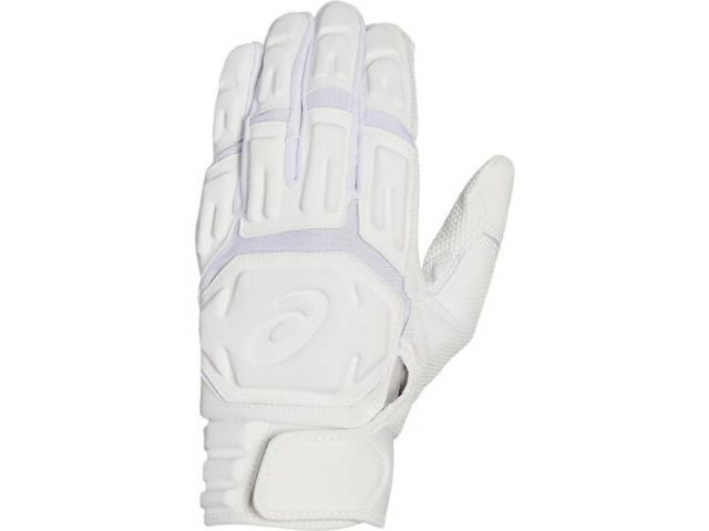 asics アシックス GOLDSTAGE GEL B-GLOVE ホワイトxホワイト M 3121B088 100 | スポーツ用品 スポーツ 男性 メンズ 野球用品 野球 ベースボール グローブ 手袋 合成皮革 バッティング用 両手用 ストレッチ