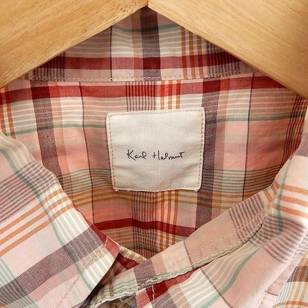90s Karl helmut リバーシブル　ギンガムチェック　ジャケット　ロゴ 90s Karl helmut リバーシブル ギンガムチェック ジャケット ロゴ
