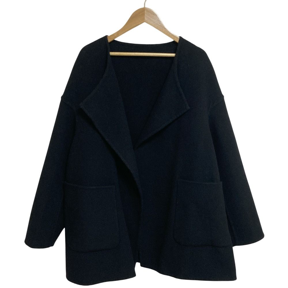 美品 ESTNATION エストネーション ダブルフェイス ノーカラー