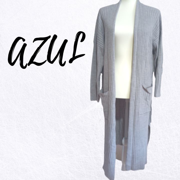 AZUL BY MOUSSY ロングカーディガン グレー サイズL - メルカリ