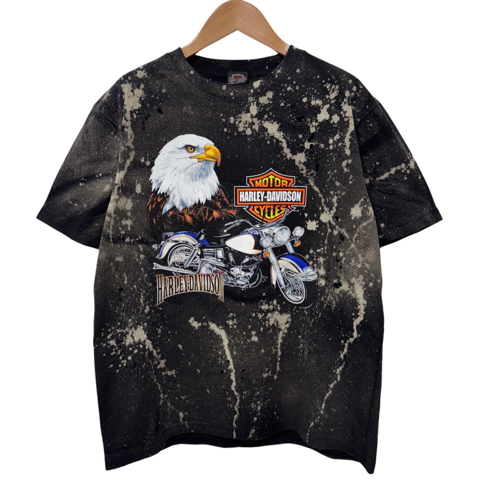ハーレーダビッドソンTシャツ　Lサイズ ブラック　グッドフェード THE GREAT FROG × HARLEY DAVIDSON Tシャツ グレートフロッグ