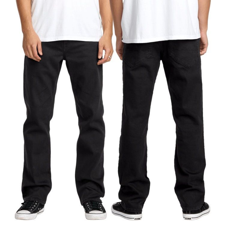 volcom ボルコム BLACKOUT PANT デニム　ブラックアウトパンツ 23-24 VOLCOM DUSTBOX PANTS ブラック M VLCM x Dustbox Pant