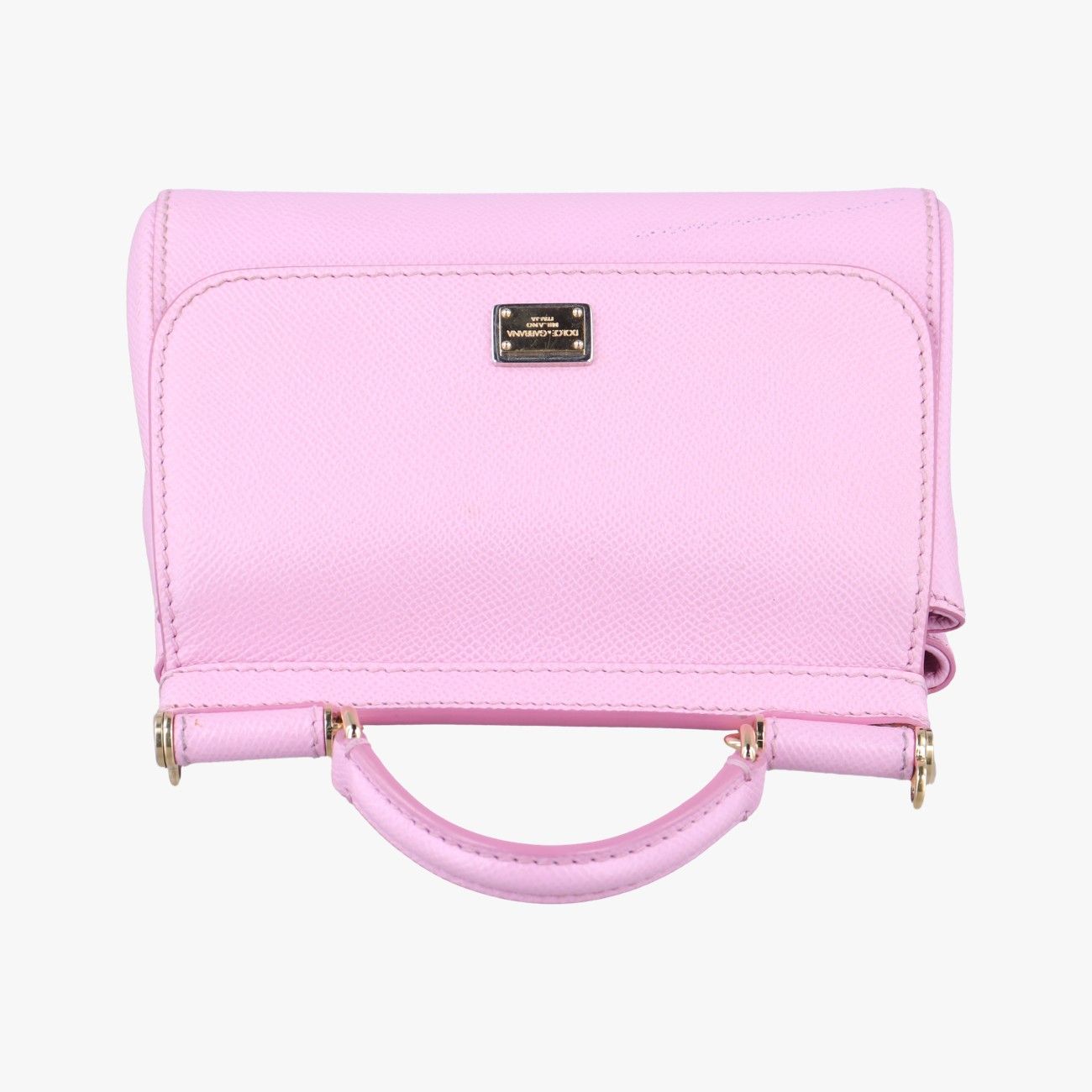 ドルチェ＆ガッバーナDolce & Gabbanaシシリーピンクレザー48