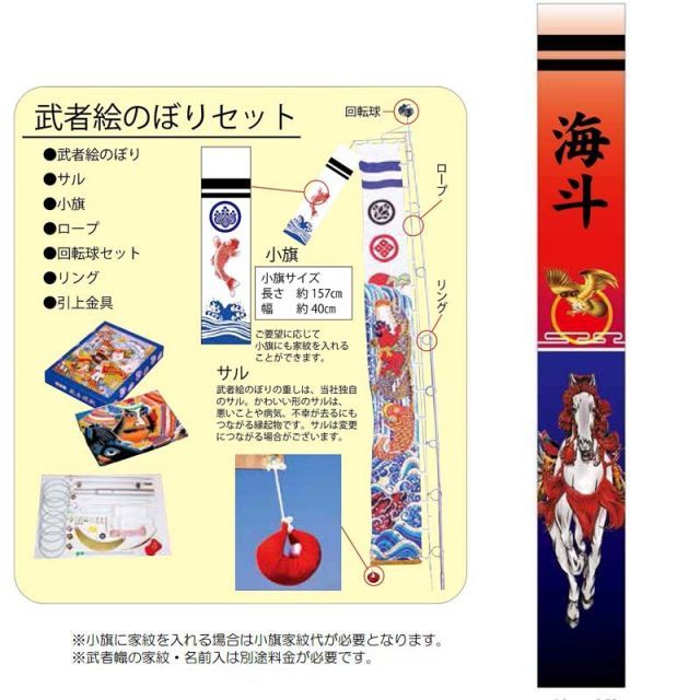 【アンティーク】日本の武者絵のぼり／武者幟（昭和初期・手描き・端午の節句飾り） 武者絵のぼり｜起源（由来）と歴史【いわき絵のぼり吉田】