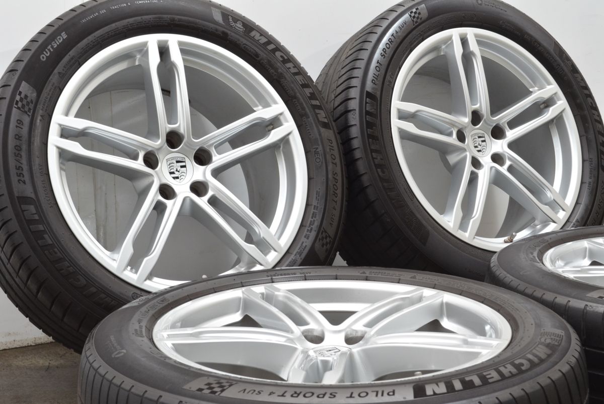 ポルシェ 95B マカン ターボ 純正 19in 8.5J 9J 21 PCD112 95B601025FQ 95B601025FR ミシュラン 235 55R19 255 50R19 MACAN