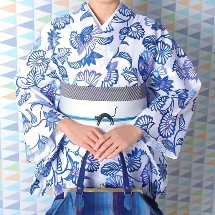 阿波しじら織り 浴衣 着物 木綿 単衣きもの《お仕立て上がり