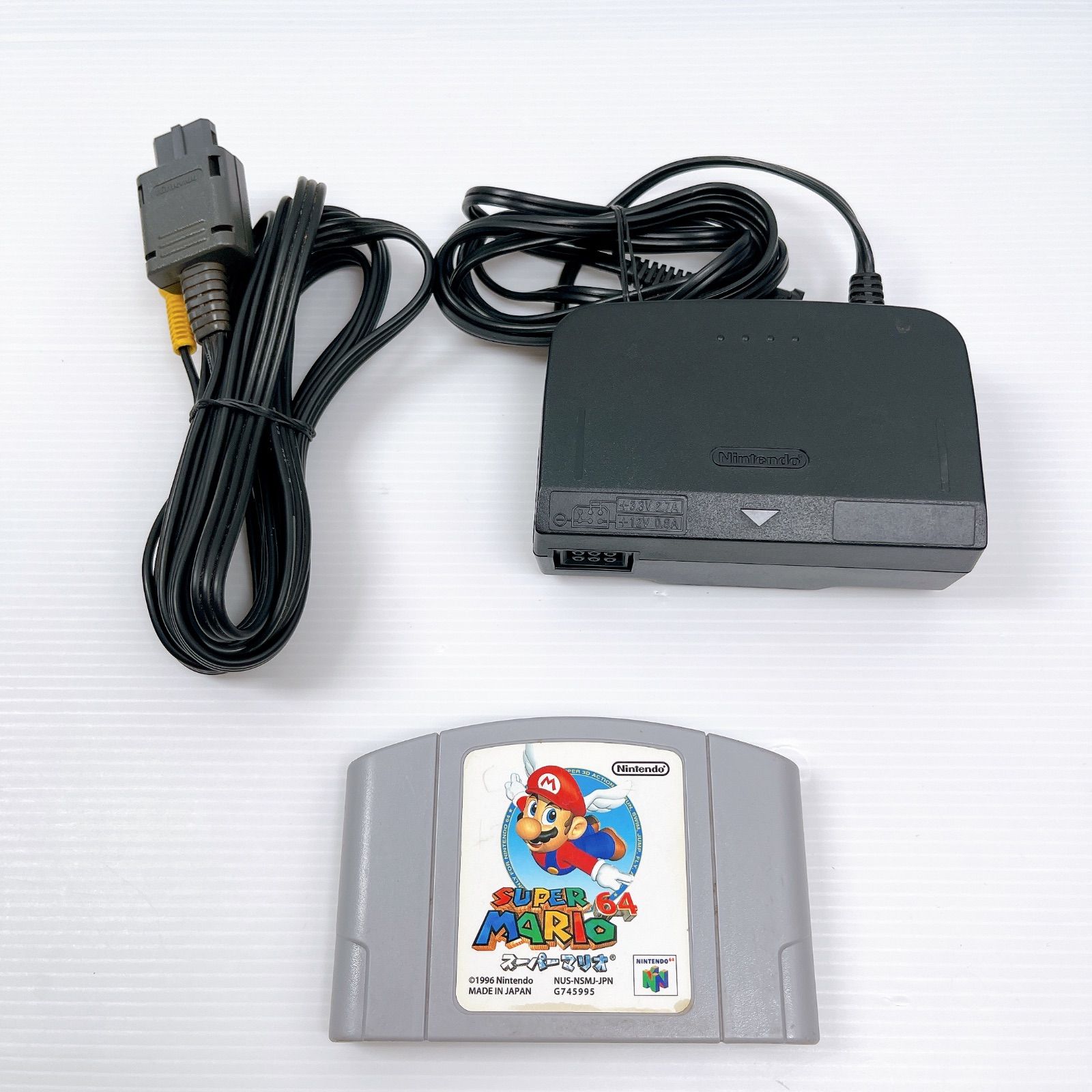 【マリオ三昧】ニンテンドー64 本体一式 スペシャルセット ニンテンドー64 遊べるセット 動作確認済み スーパーマリオ付き