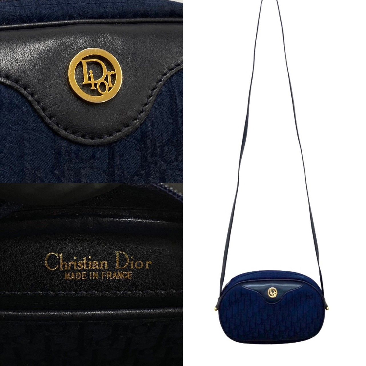 極 美品 Christian Dior ディオール ヴィンテージ トロッター ロゴ