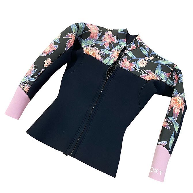 MLサイズ ロキシー ウェットスーツ スウェルシリーズ サマーコレクション ロングタッパ | Roxy WetSuit SwellSeries SummerCollection FrontZip LongSleeve Jacket | レディース