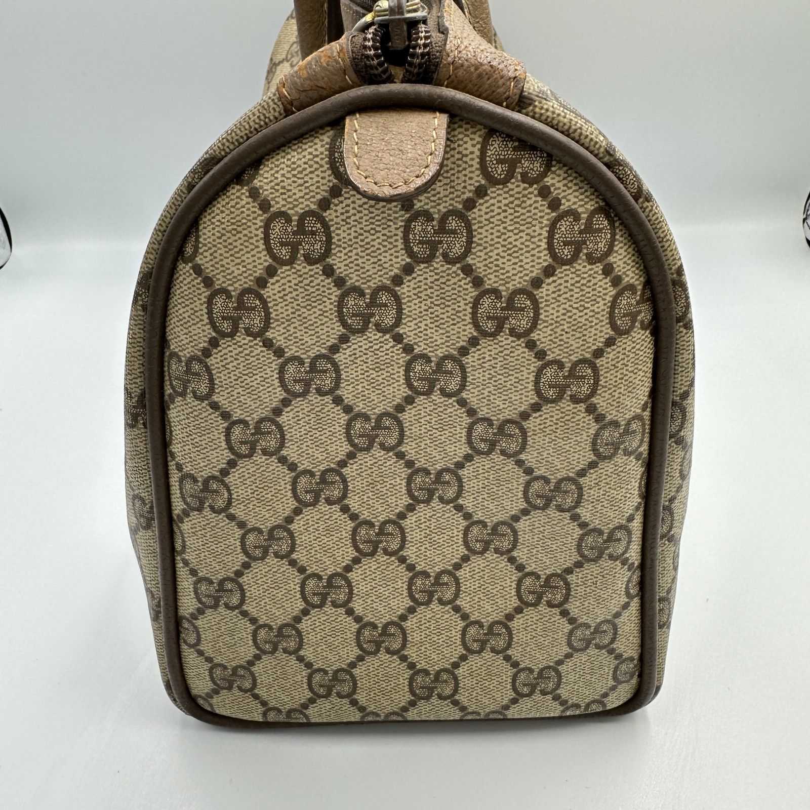 GUCCI グッチ シェリー ライン ミニ ボストンバッグ アクセサリーライン OLD GUCCI SHERRY LINE GG PATTERNED MINI BOSTON SHOULDER BAG