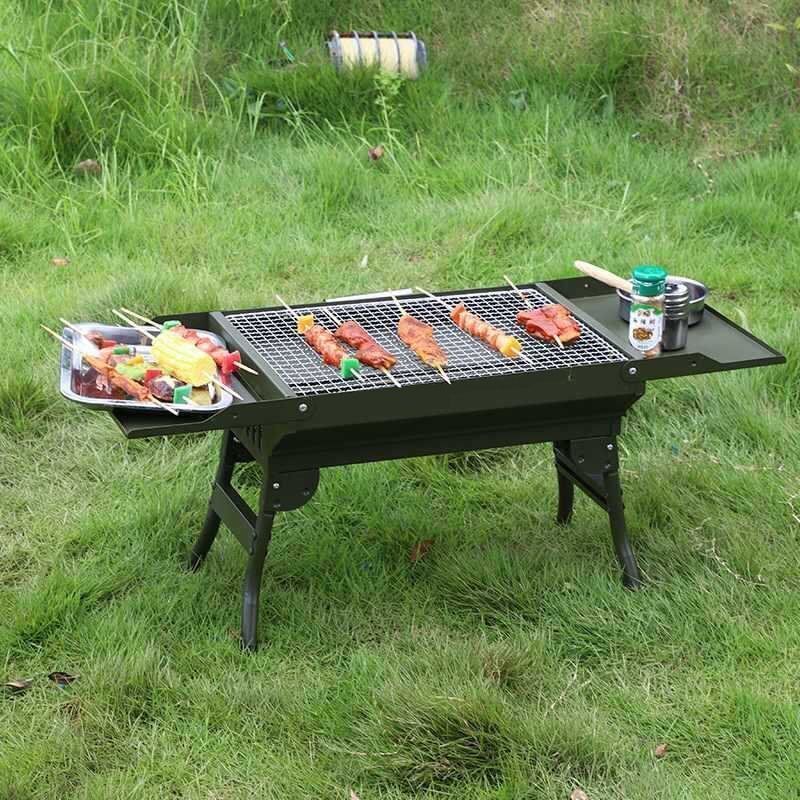 バーベキューコンロ BBQ bbqコンロ グリル 折り畳み式 アウトドア 焼肉 焼き網付き 組み立て不要 キャンプ用 コンパクト小型 2-6人用 屋外バーベキュー 焼き器