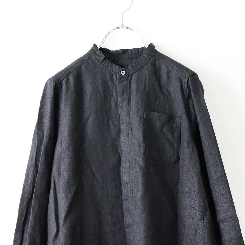 美品 2024SS 今季 ネストローブ nest Robe リネンバンドカラー 