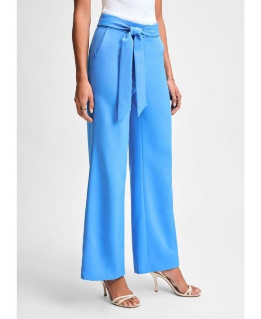 【送料無料】 イザックミズラヒ レディース カジュアルパンツ ボトムス Women's Cady Pant with Tie Blue