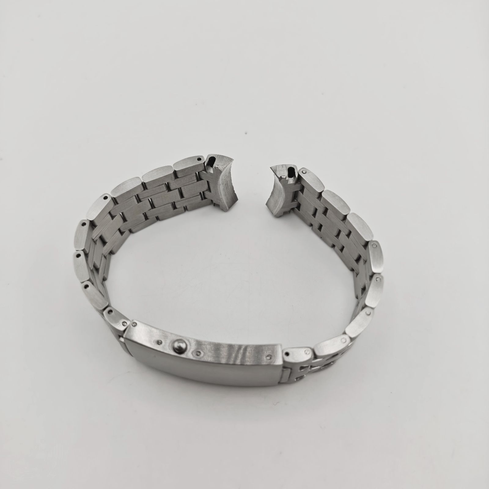 20mm 腕時計 ステンレス ブレスレット シルバー マット×ポリッシュ 