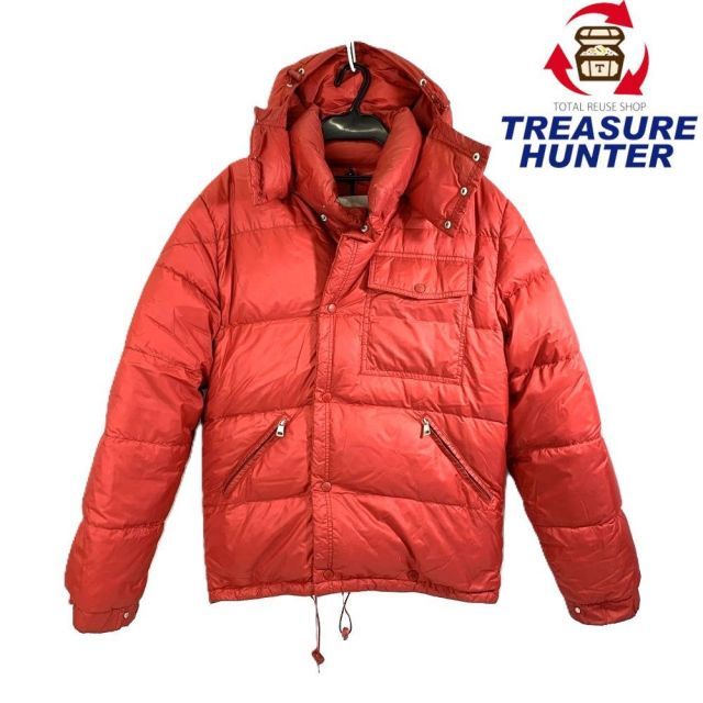 モンクレール 赤 ダウンジャケット メンズ【サイズ2】