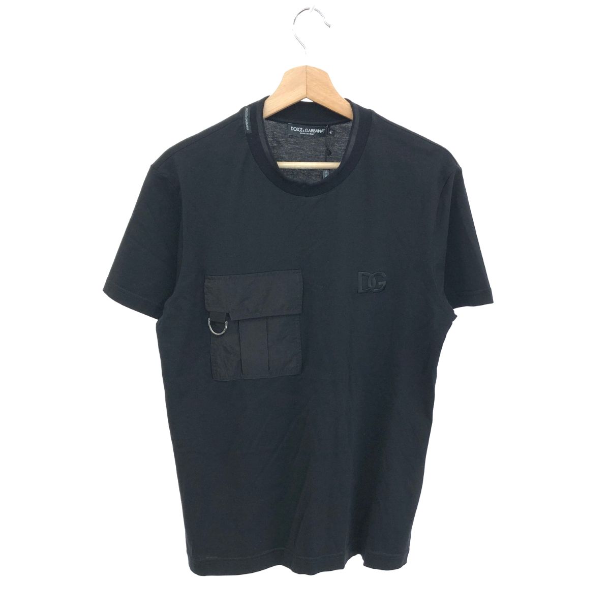 未使用品 DOLCEu0026GABBANA ドルチェu0026ガッバーナ 半袖カットソー Tシャツ サイズ:46 ブラック メンズ ポケットデザイン  ロゴ刺繍 240001099455 - 日本公式オンラインストア