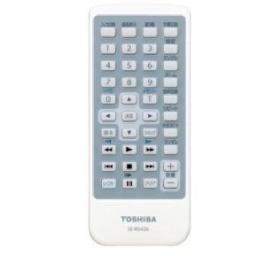 【】 TOSHIBA 東芝 純正 ポータブルDVD用リモコン SE-R0426 (適合機種：SD-P77S)