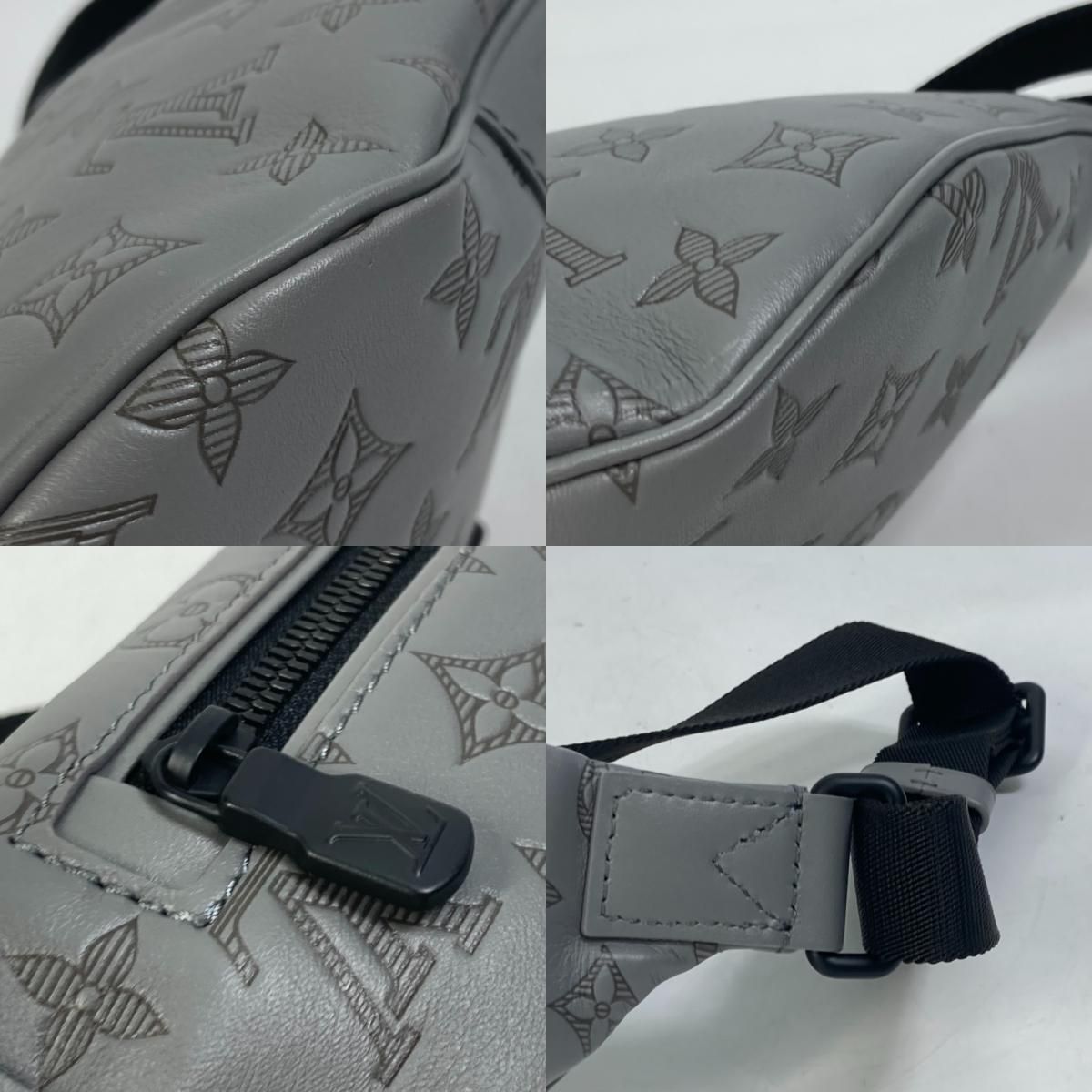 ルイヴィトン M46108 モノグラムシャドウ ディスカバリーバムバッグ PM