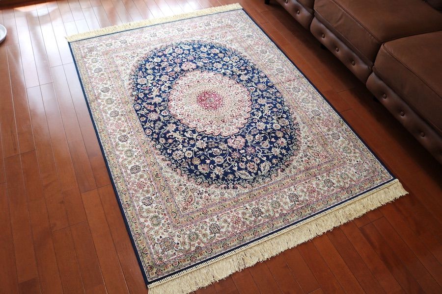 ランナー ペルシャ柄絨毯 77×163 新品未使用 カーペット 玄関