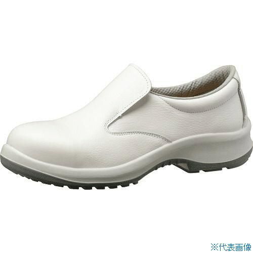 2営業日で発送 midori-anzen スリッポンタイプ静電安全靴 コンフォートシリーズ ホワイト 静電 26.5cm PRM200S-W-26.5 1足