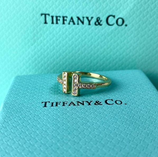 【TIFFANY&CO.】ティファニー Tダイヤモンド ワイヤー リング