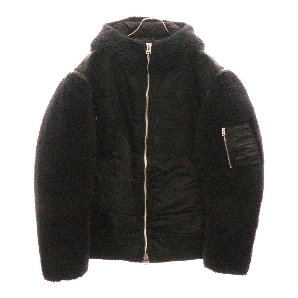 サカイ  23AW  23-03220M ナイロン/ボアドッキング フライトジャケットブルゾン メンズ 3 Sacai (サカイ) 23AW Faux Shearling Nylon Twill Blouson ドッキング