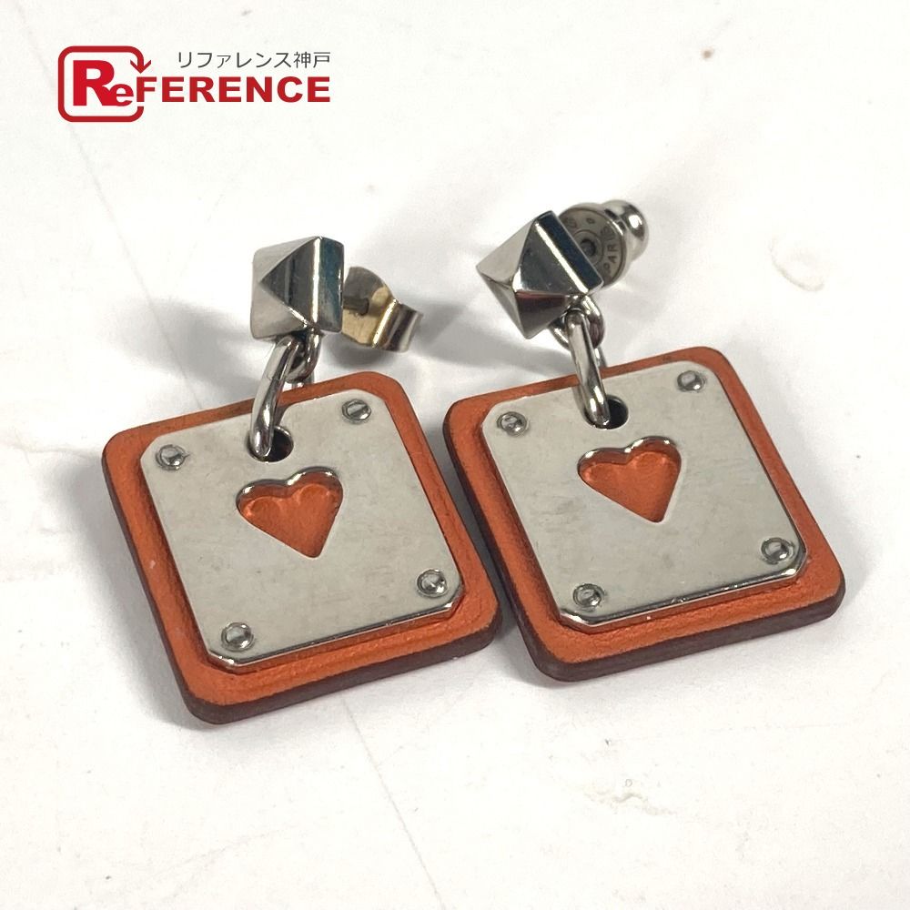 HERMES エルメス ピアス アスドゥクール PM メタル シルバー