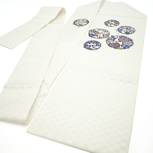 新品】 名古屋帯 九寸 沖縄県 本場琉球 紅型 琉球紅型研究所 藍