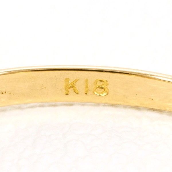 K18YG リング ring 指輪 14号 パール（真珠） 約4mm 総重量約0.9