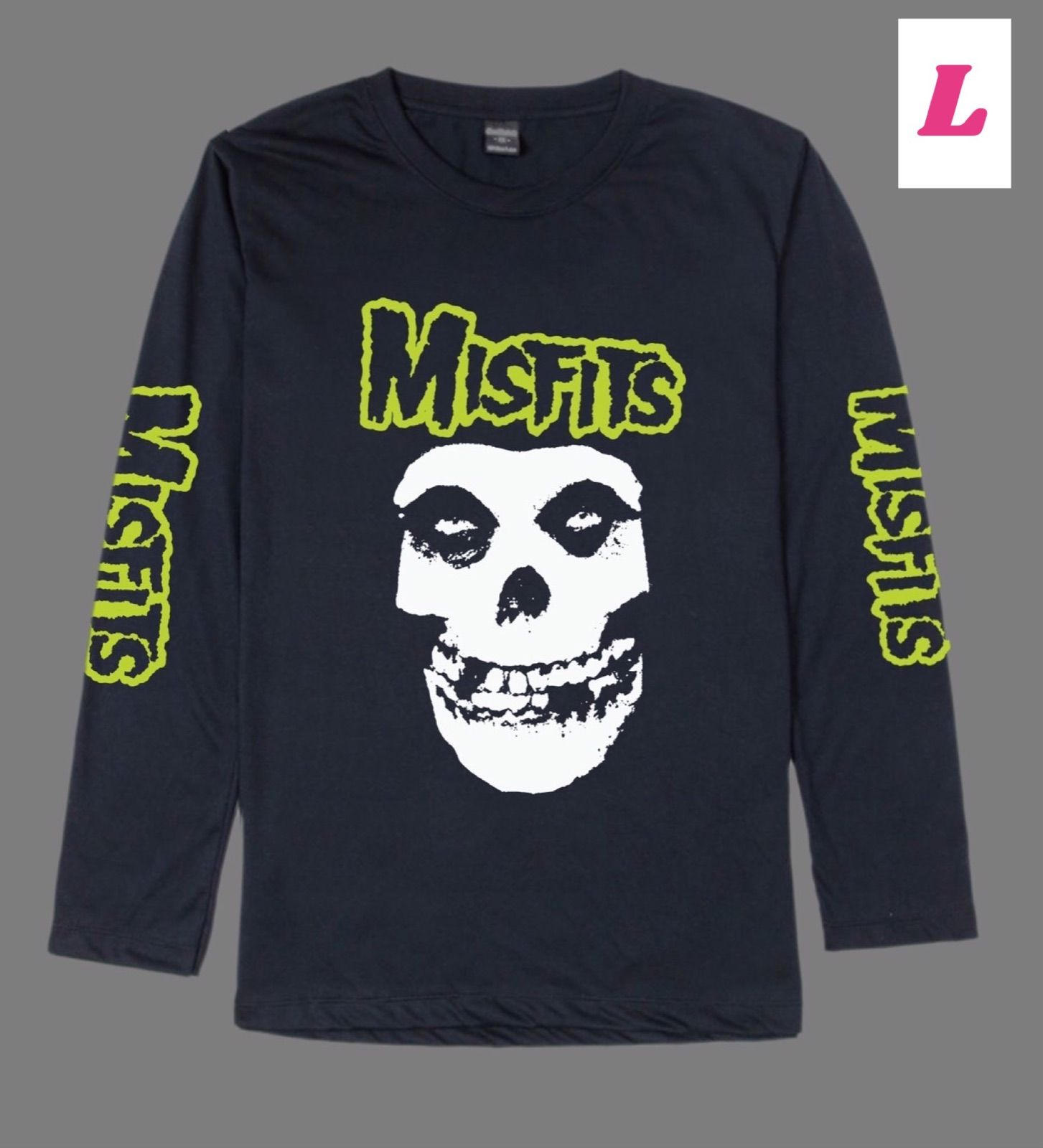 ミスフィッツ misfits ロングTシャツ Lサイズ 長袖 - メルカリShops