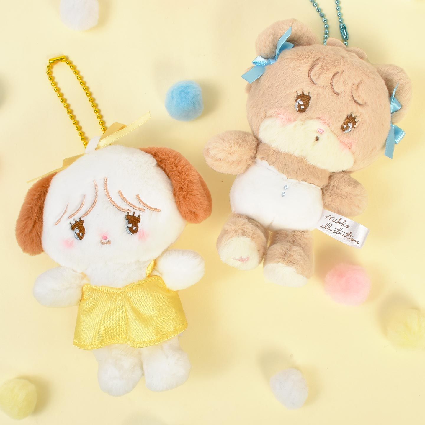mikko illustrations ぬいぐるみ マスコット キーホルダーxs Amazon.co.jp: mikko illustrations ぬいぐるみ マスコット