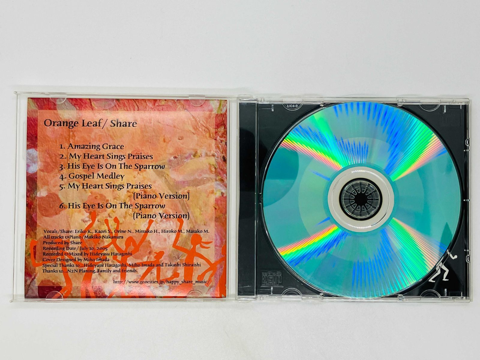 その他 Grace [CD] CD-R 自主製作盤 Share Orange leaf / Amazing Grace , My Heart