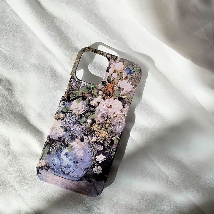 Maison de muse 絵画のスマホケースiPhone15 ルノワール春の花束アート 名画 美術館 印象派 韓国 おしゃれ 大人かわいい 花柄 スマホカバー 6.1インチ対応( 花柄,  iPhone15)