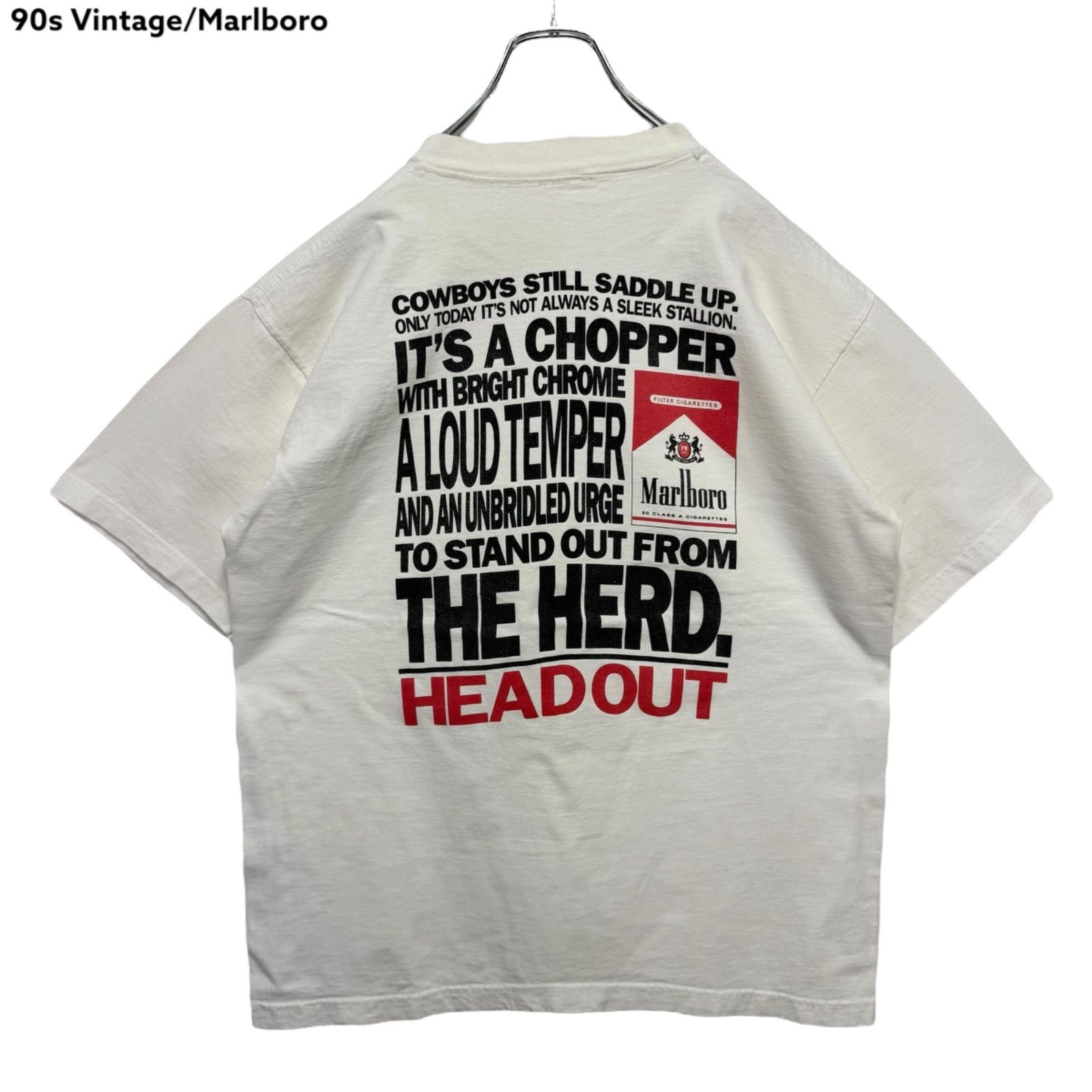 90s vintage Marlboro Print T-shirt Tee マールボロ マルボロ T