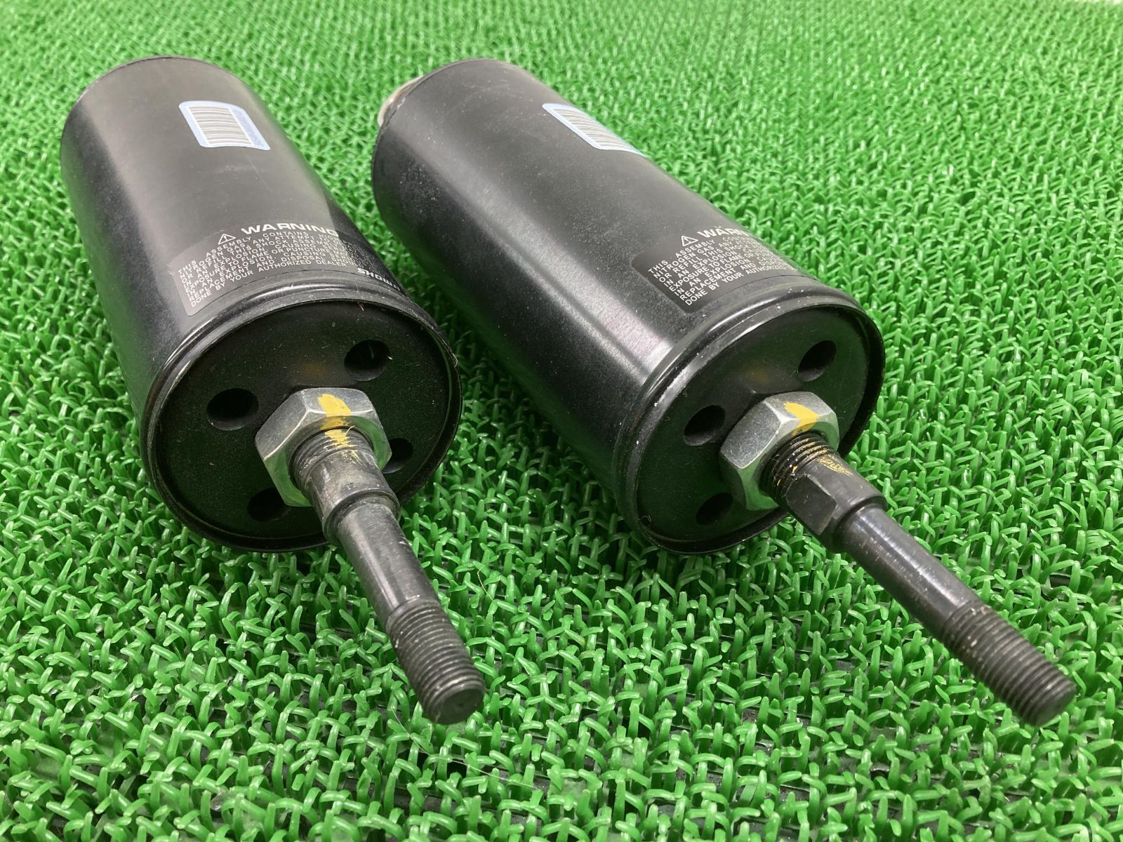 2018年式ファットボーイ　FLSTFS リアサスペンション 美品 RFYタイプ 350mm リアサスペンション ブルー 青色 ◇ ゼファー