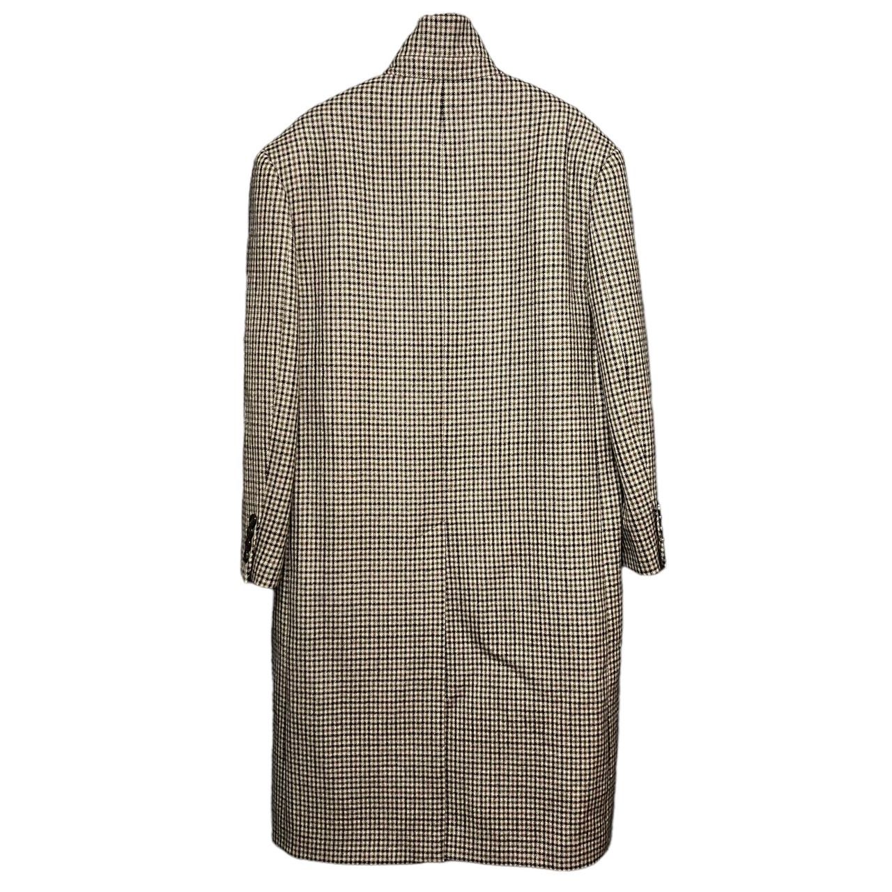 CELINE セリーヌ 21AW HIGH NECK COLLAR COAT IN HOUNDSTOOTH WOOL 