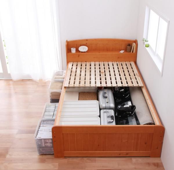 棚・コンセント付きフロアベッド[Geluk][ヘルック]マルチラススーパー