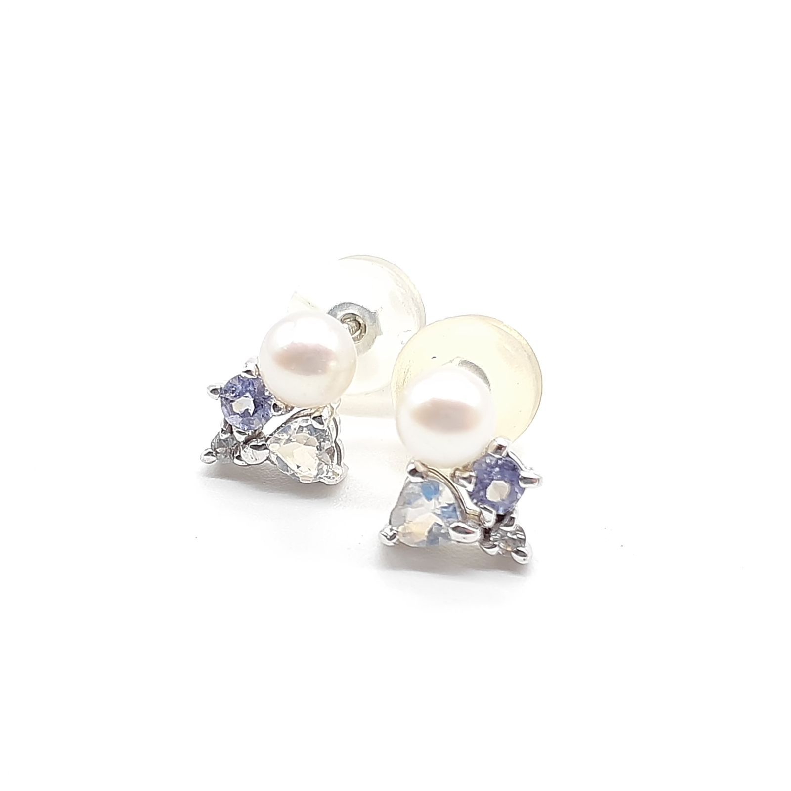 Samantha Tiara サマンサティアラ ピアス K18WG ダイヤ パール 