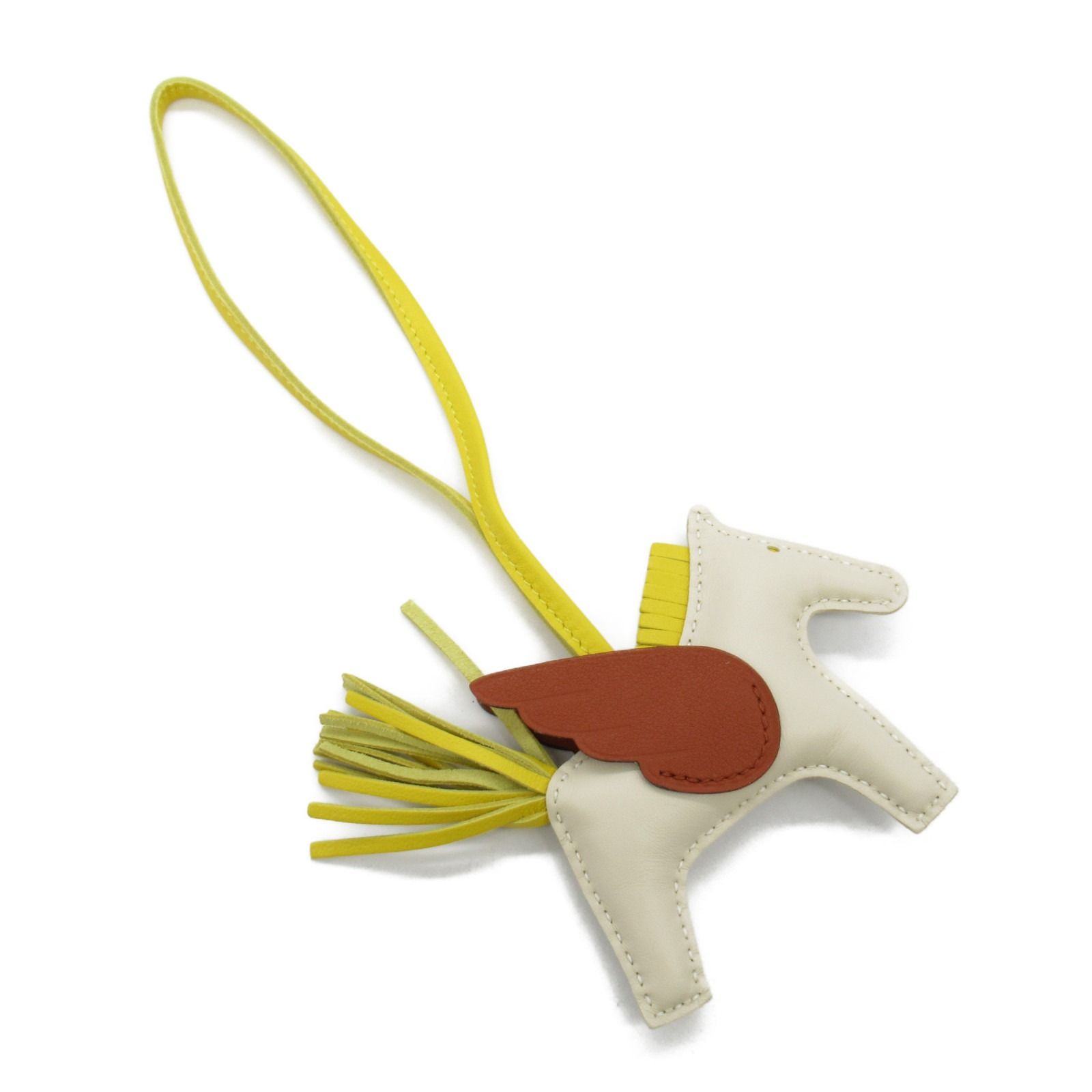 エルメス HERMES チャーム ロデオペガサスPM クレ/ジョーヌナプル